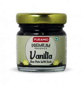 Puramio Vanilla Bean Paste With Seeds  Plastic Jar  25 grams